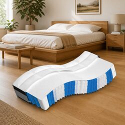 Pocket Spring Mattress Medium Plus 90x190 cm White Bedroom Sleep Support