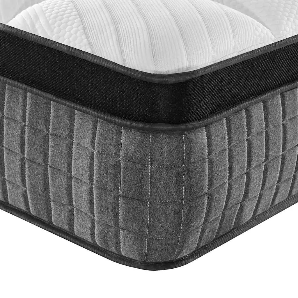 Medium Firm Pocket Spring Mattress King Single 107x203cm 7 Zones White
