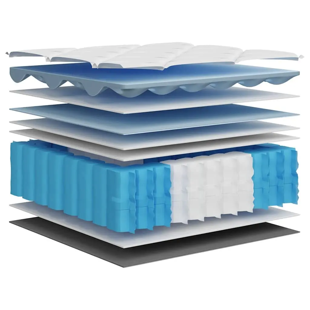 Medium Firm Pocket Spring Mattress King Single 107x203cm 7 Zones White