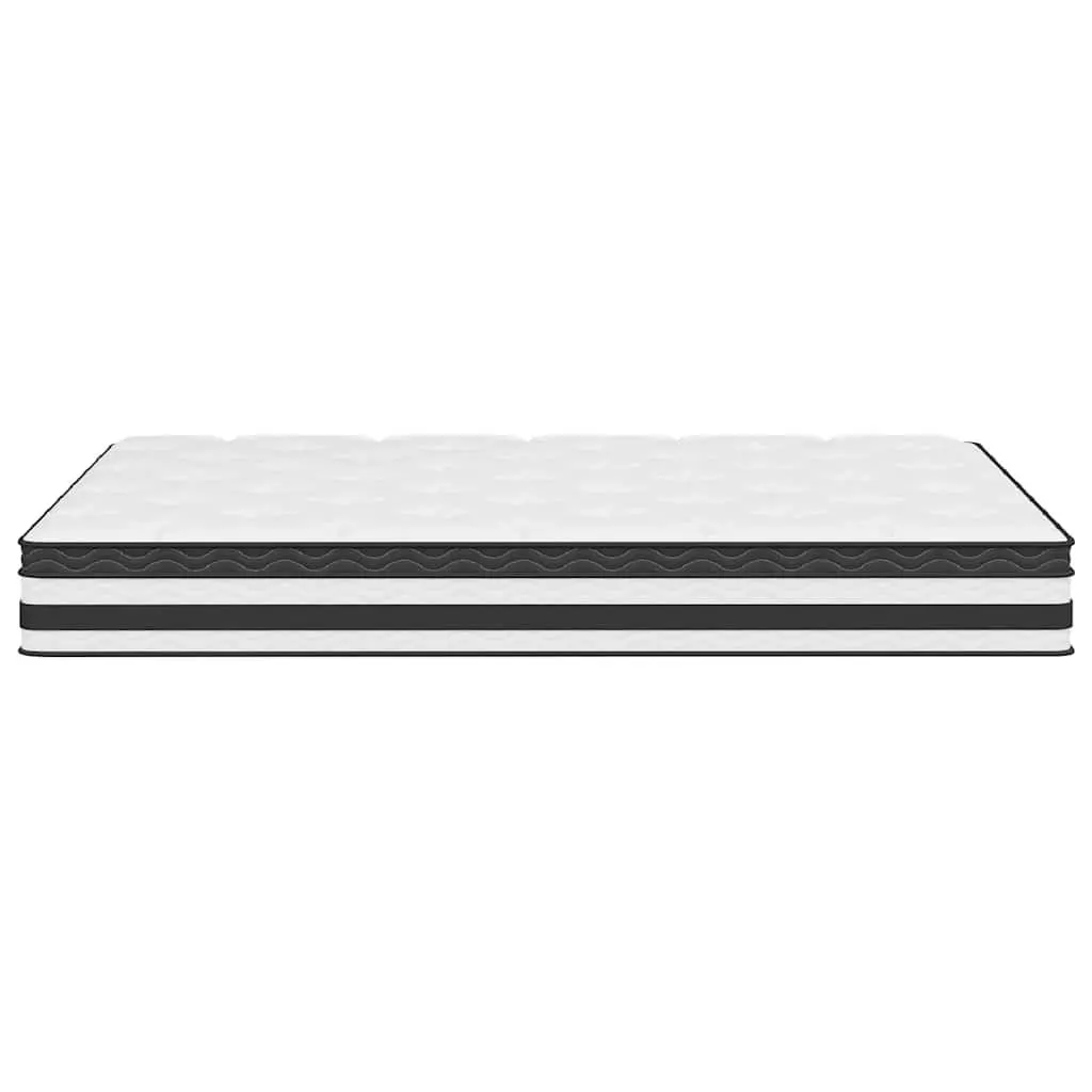 Medium Firm Pocket Spring Mattress 137x190cm White for Bedroom Sleeping Comfort