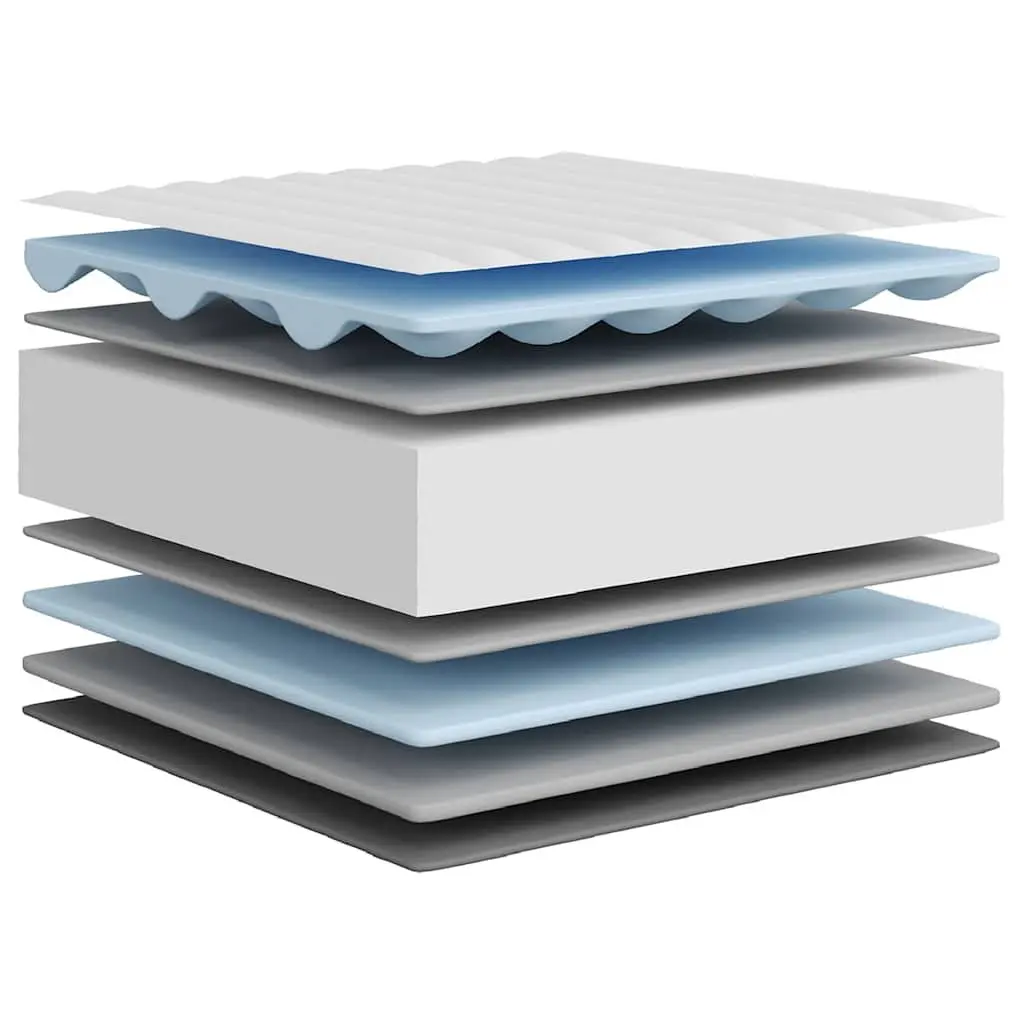 King Size Foam Mattress Medium Soft 183x203 cm Double-Sided Flippable Reversible