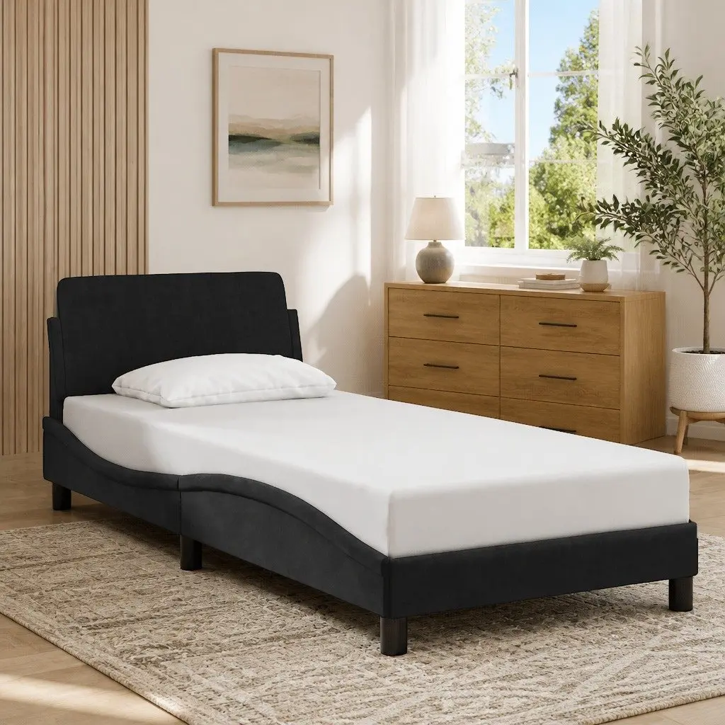 Velvet Upholstered Bed Frame