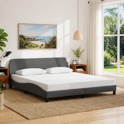 Your Stylish King Bed Frame 180x200cm in Grey Fabric