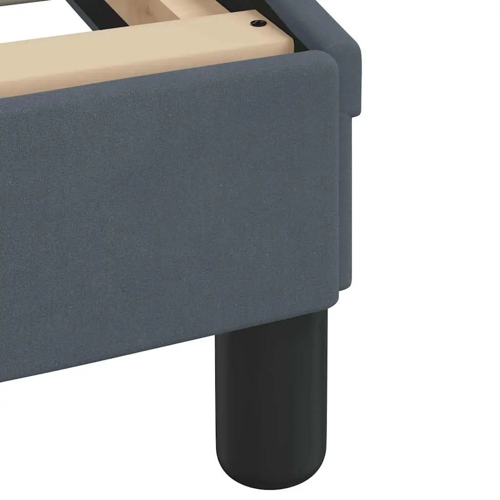 Queen Bed Frame Grey Velvet Headboard 152x203cm Bedroom Furniture Slat Support