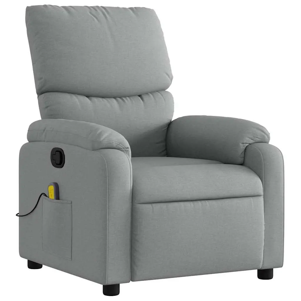 Light Grey Massage Recliner Chair