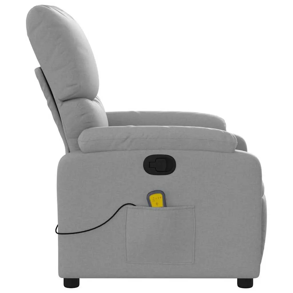 Light Grey Massage Recliner Chair