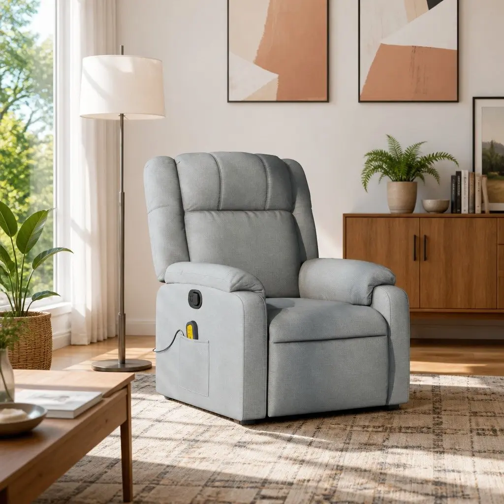 Light Grey Recliner Chair
