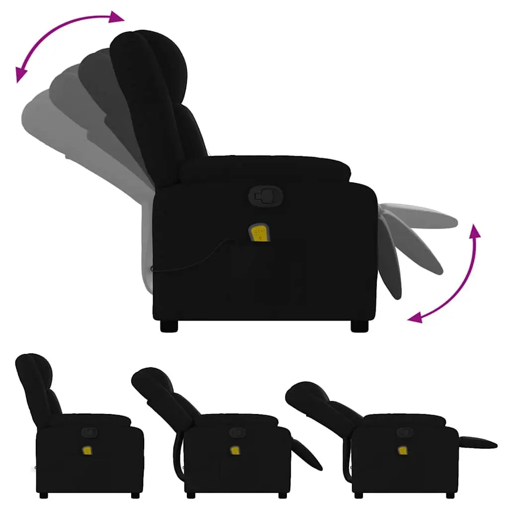 Black Massage Recliner Chair for Relaxation