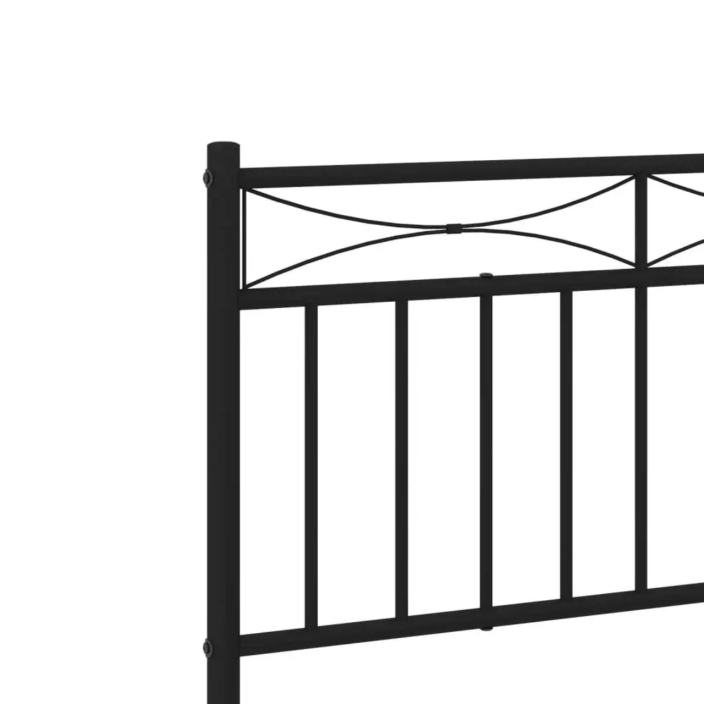 Metal Bed Frame 90x190 cm in Black