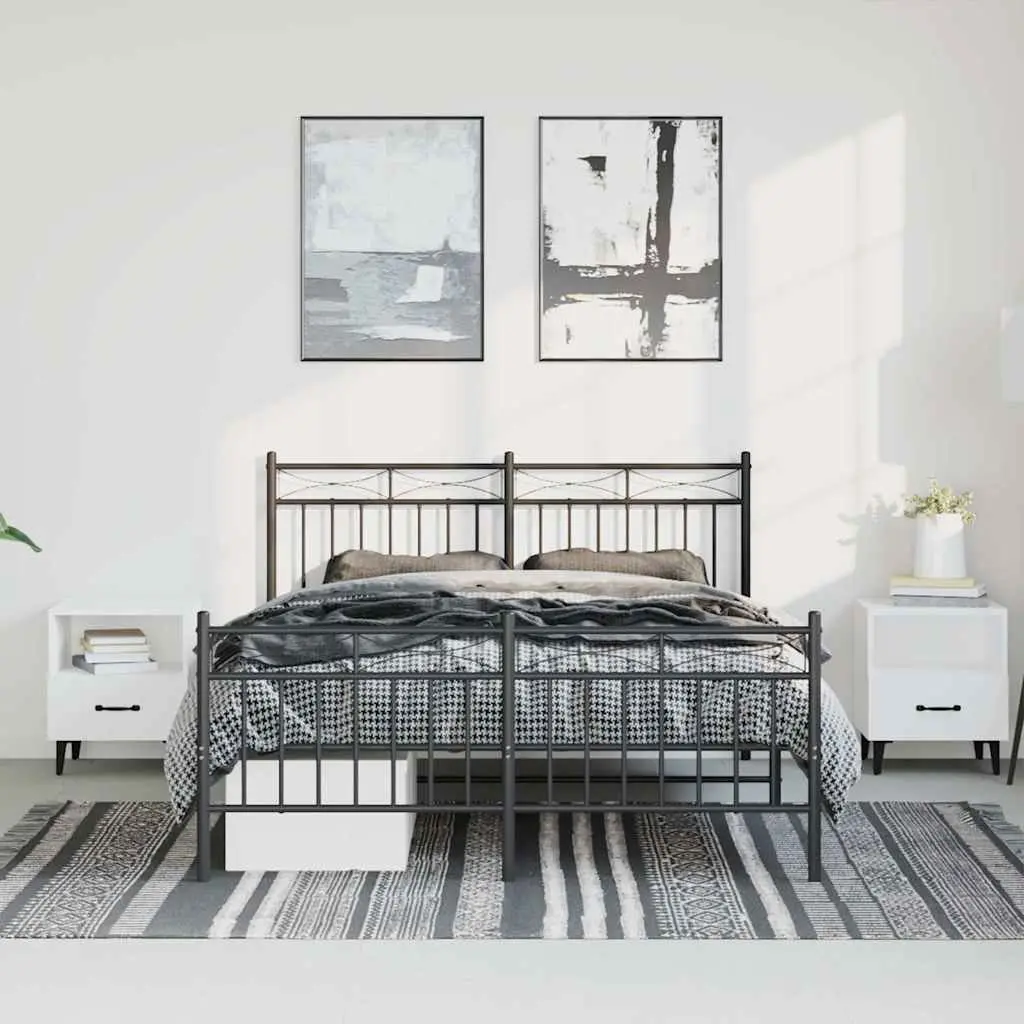 Black Metal Bed Frame