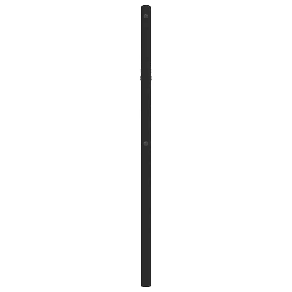 Black Metal Bed Frame Headboard 90cm Durable Powder-Coated Steel Replacement Furniture