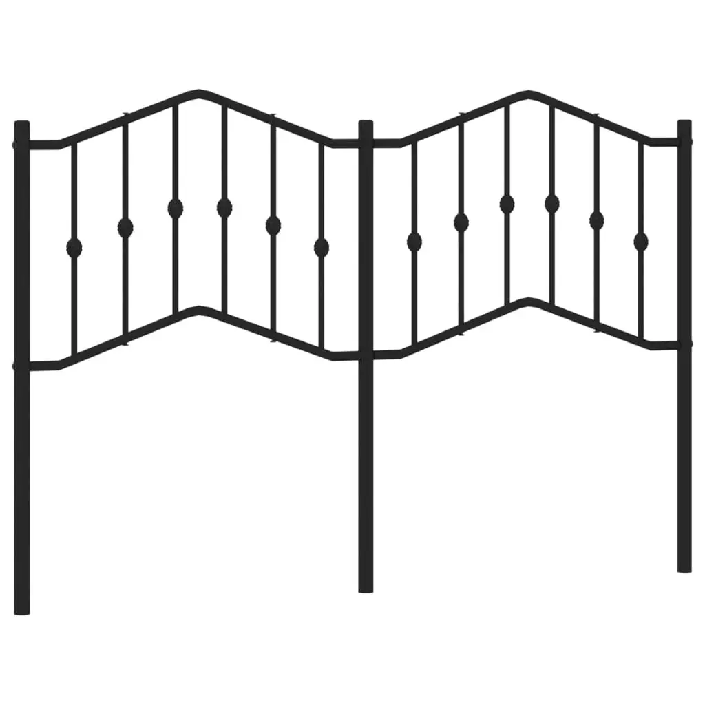 Black Metal Headboard for Comfort