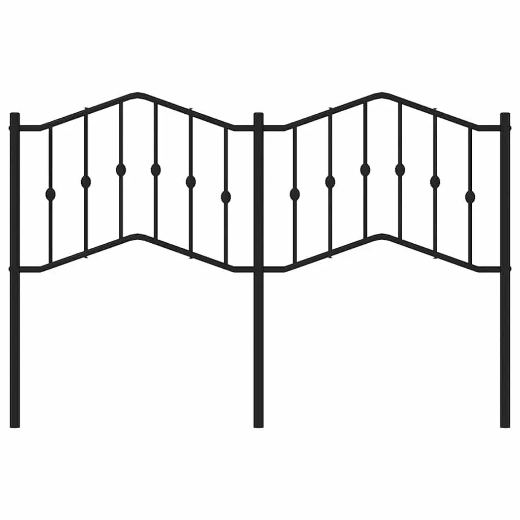Black Metal Headboard for Comfort