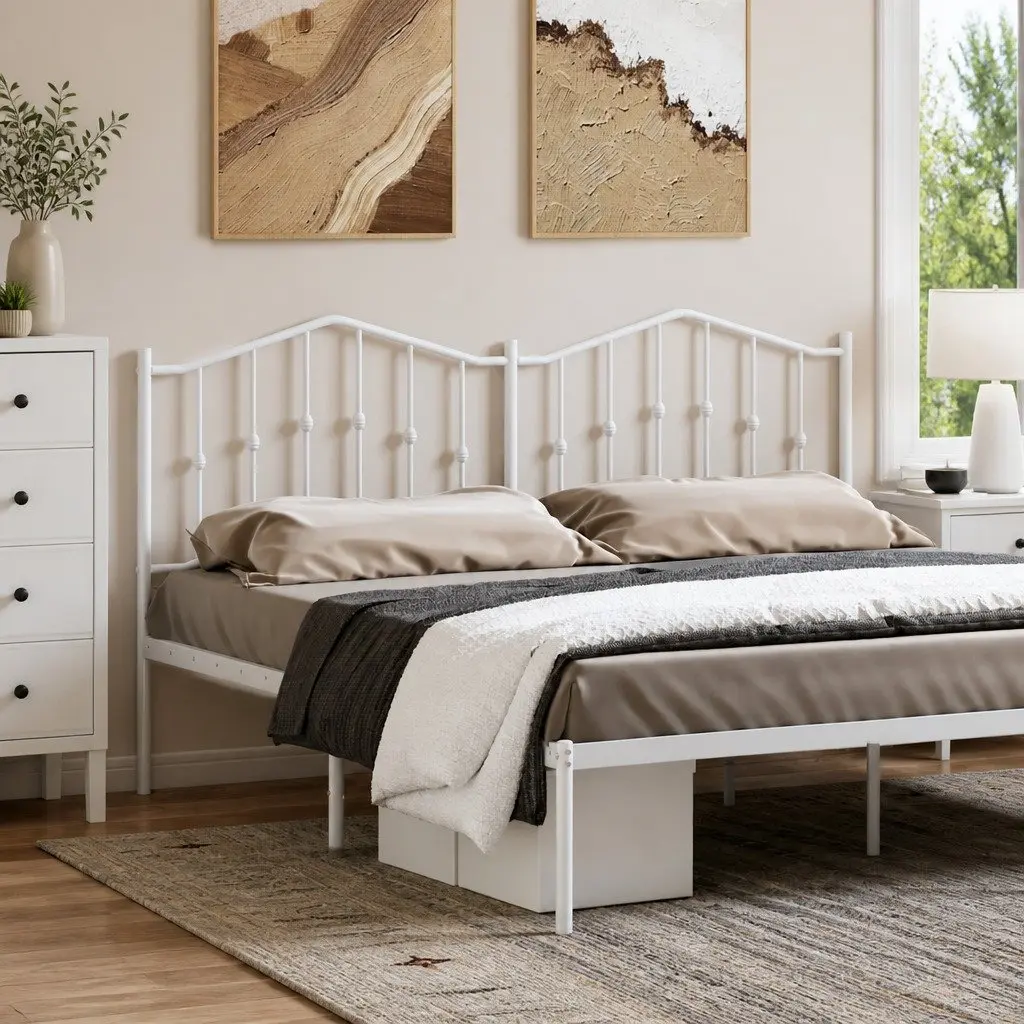 Metal Headboard Sturdy Steel 180cm Bed Support