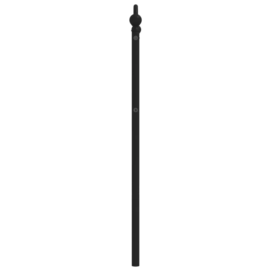 Metal Headboard Black 90cm Bed Head Steel Bedroom Furniture Round Tube Legs
