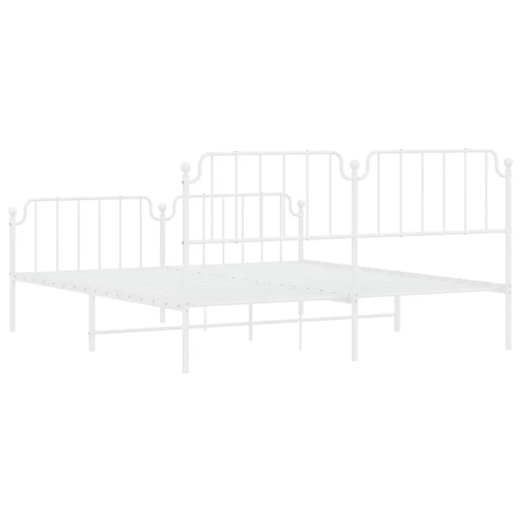 King Size Metal Bed Frame with Headboard