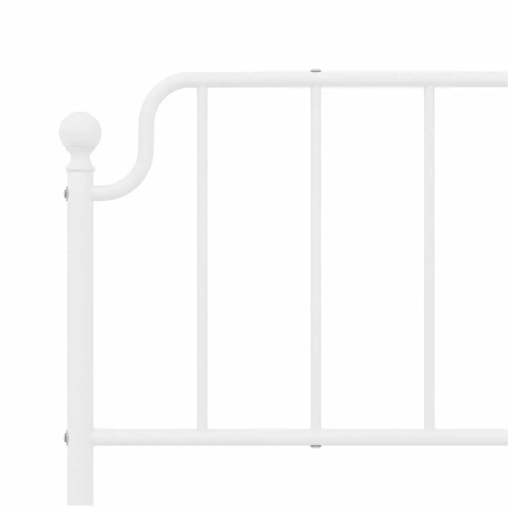 Metal Headboard White 180cm Bed Frame Head Board Support Bedroom Furniture