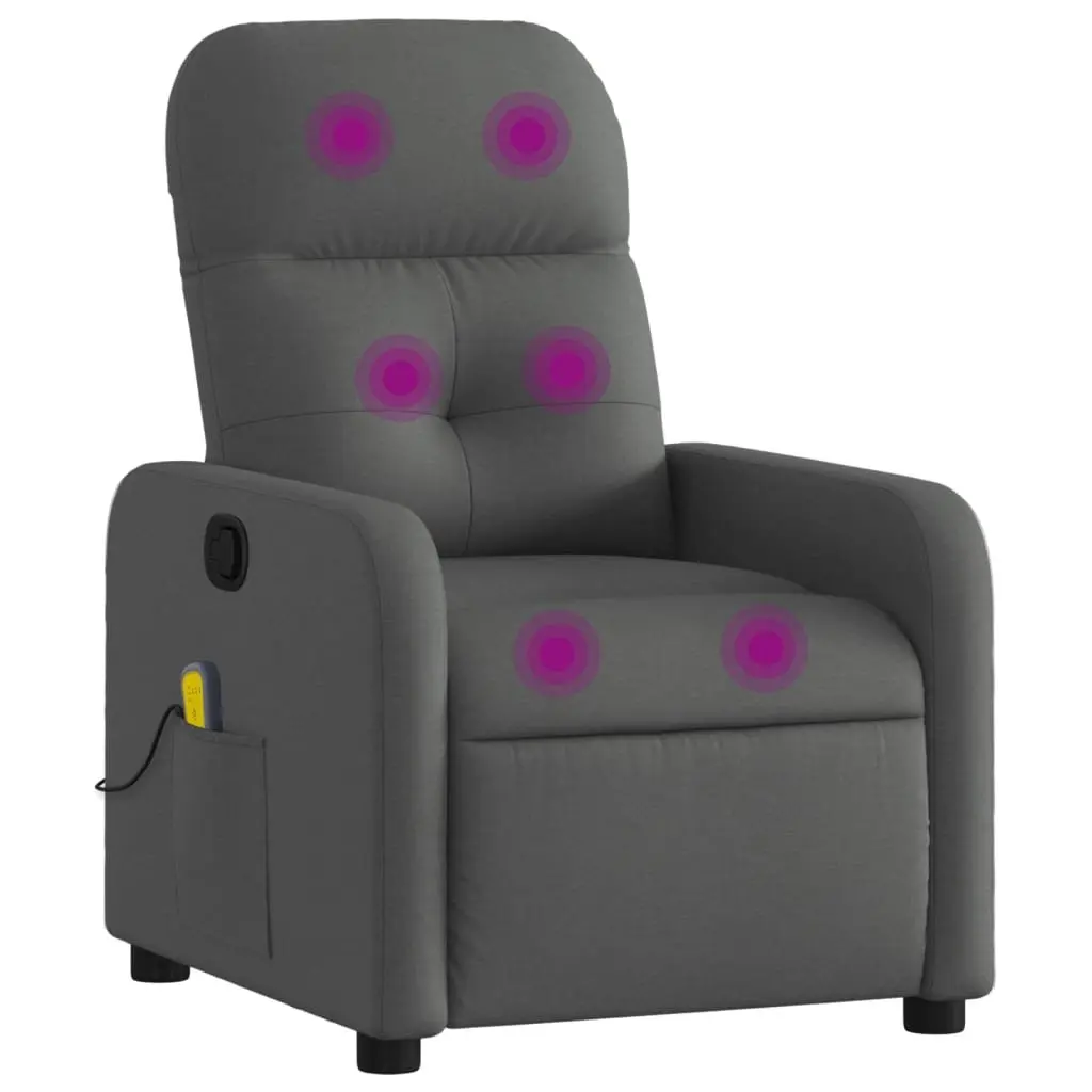 Grey Fabric Recliner Chair