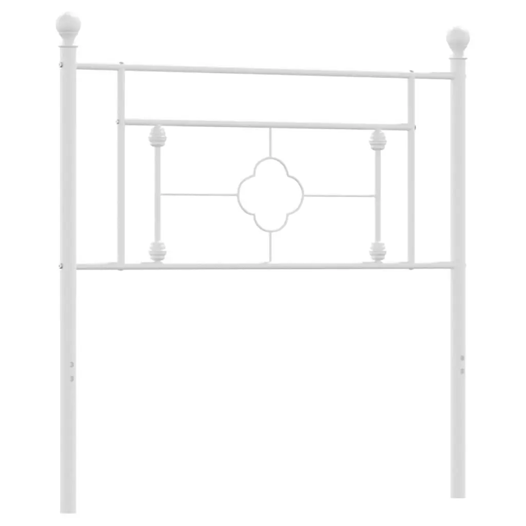 Metal Headboard White 90cm Bed Frame Header Bedroom Furniture Stylish Support