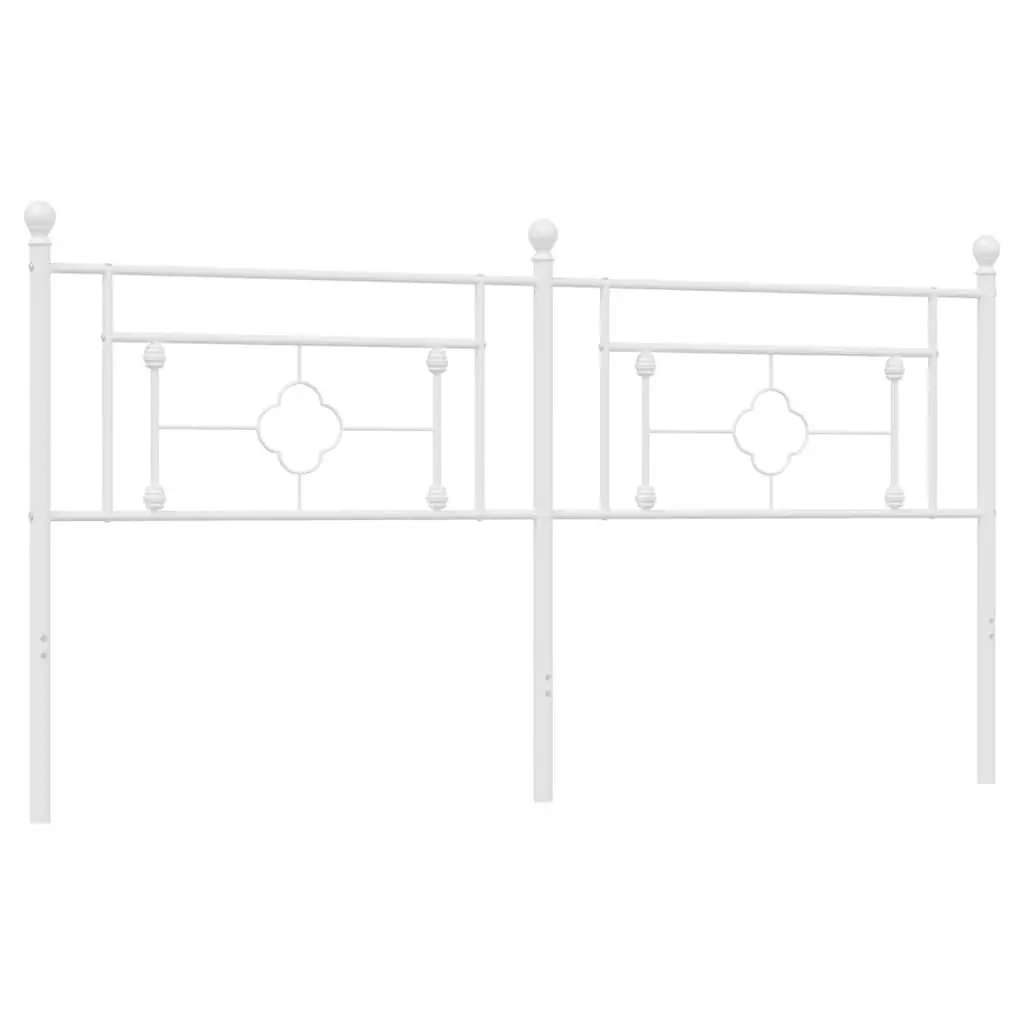 White Metal Headboard for 180cm Beds