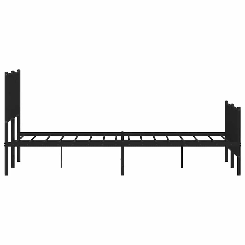 150x200 cm Metal Bed Frame with Footboard