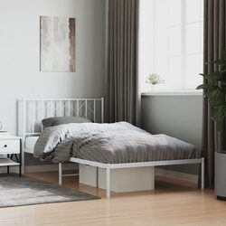 Your New King Single Metal Bed Frame 107x203 cm in White