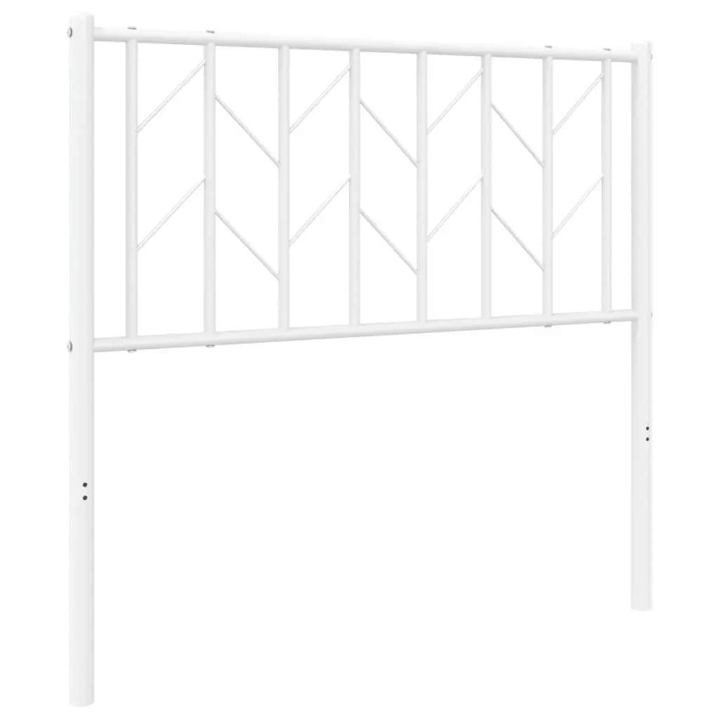 Metal Headboard White Steel 90cm Bed Frame Header