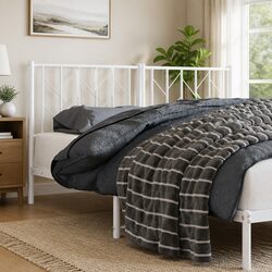 Your Perfect 150cm White Metal Headboard Awaits