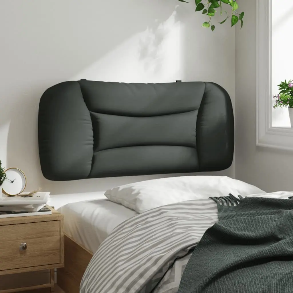 Headboard Cushion Fabric Wall Mount Bed Pillow Back Support Grey 90cm