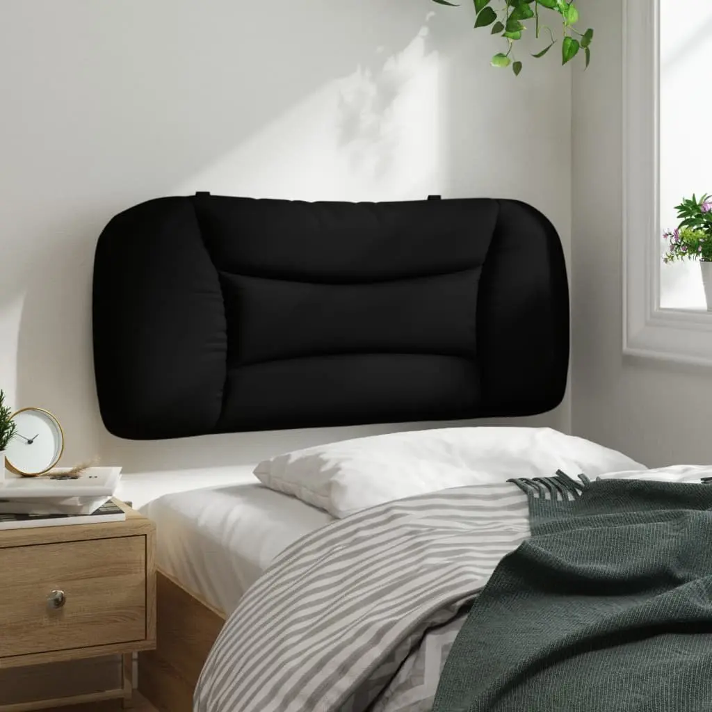 90 cm Black Fabric Headboard Cushion