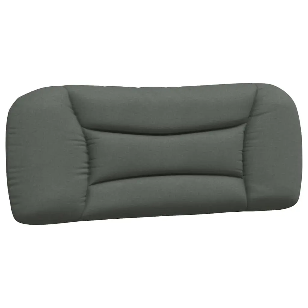Headboard Cushion King Single Bed 107cm Upholstered Wall Mount Grey Fabric