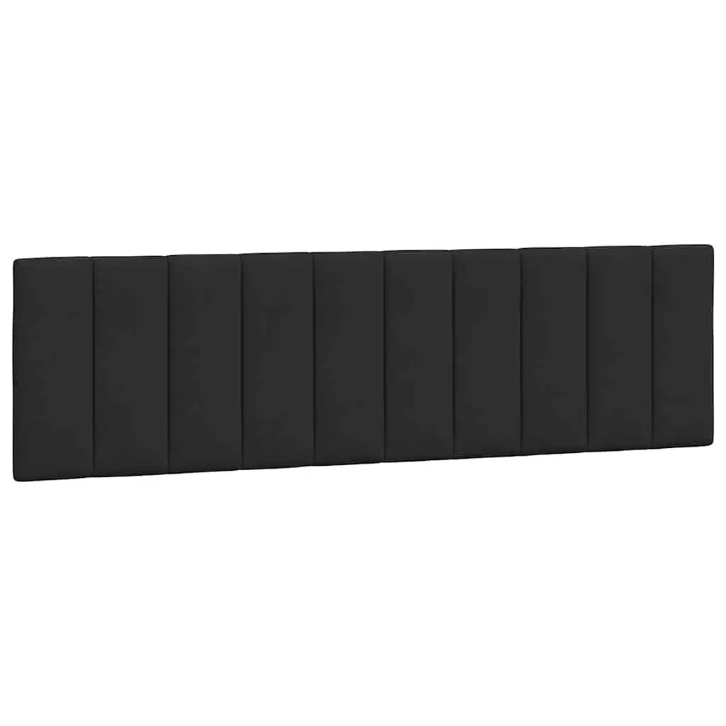 Headboard Cushion Velvet Black 180cm Wall Mounted Bed Pillow