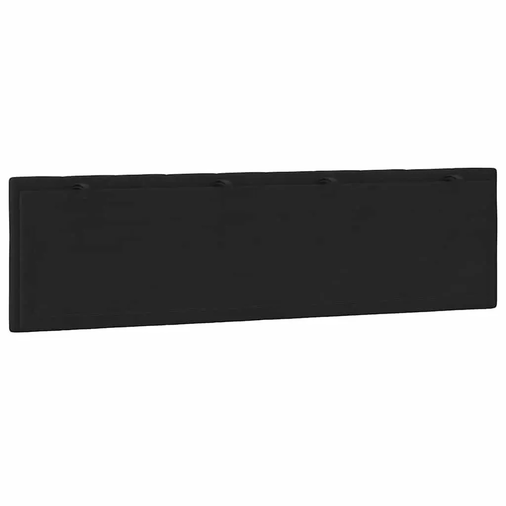 Headboard Cushion Velvet Black 180cm Wall Mounted Bed Pillow