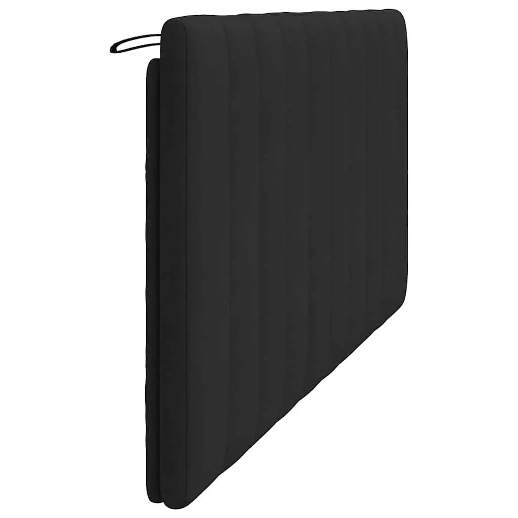 Headboard Cushion Velvet Black 180cm Wall Mounted Bed Pillow