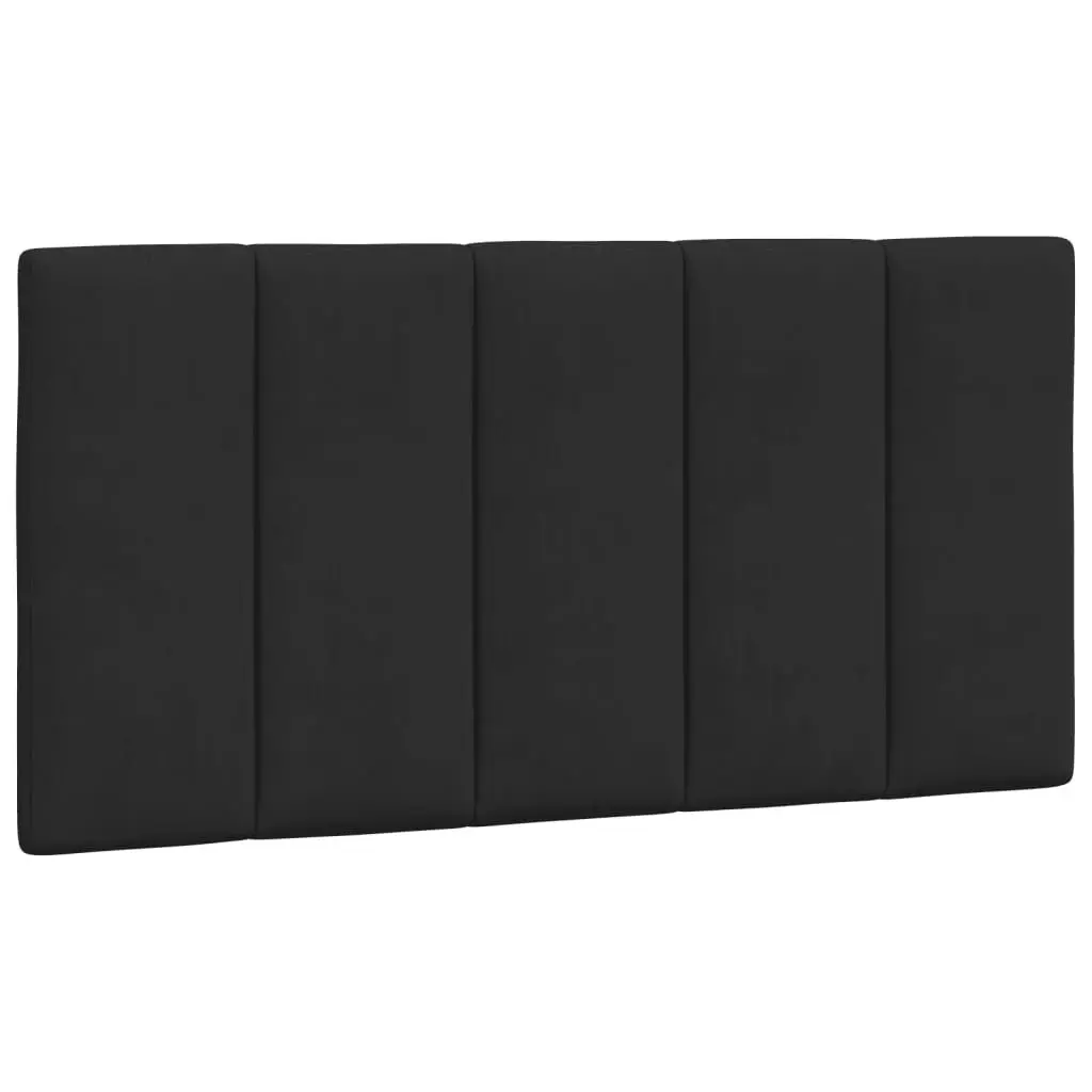 107cm Black Velvet Headboard Cushion