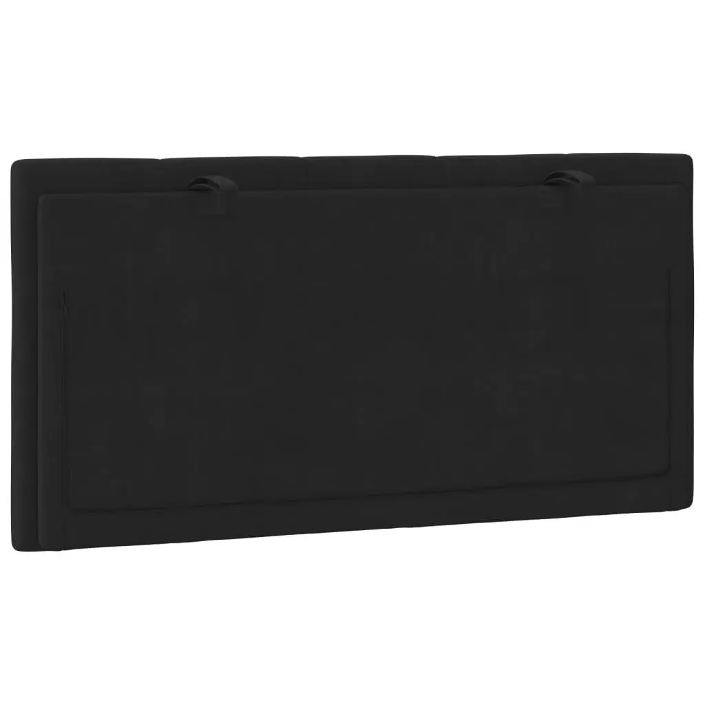 107cm Black Velvet Headboard Cushion