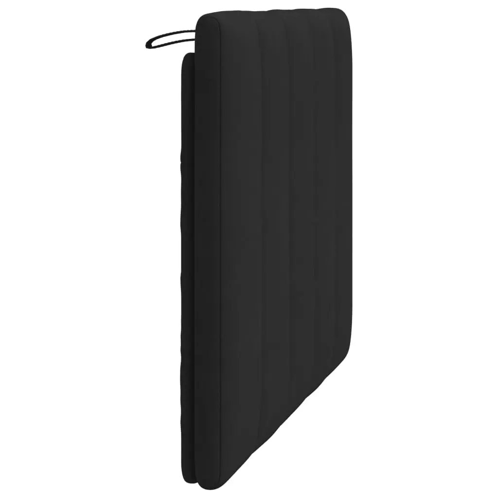 107cm Black Velvet Headboard Cushion