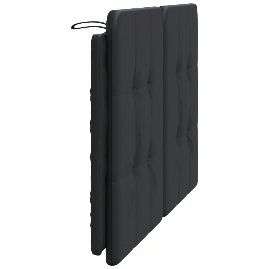 Headboard Cushion Black 137cm Double Bed Wall Mounted Faux Leather Foam Padded
