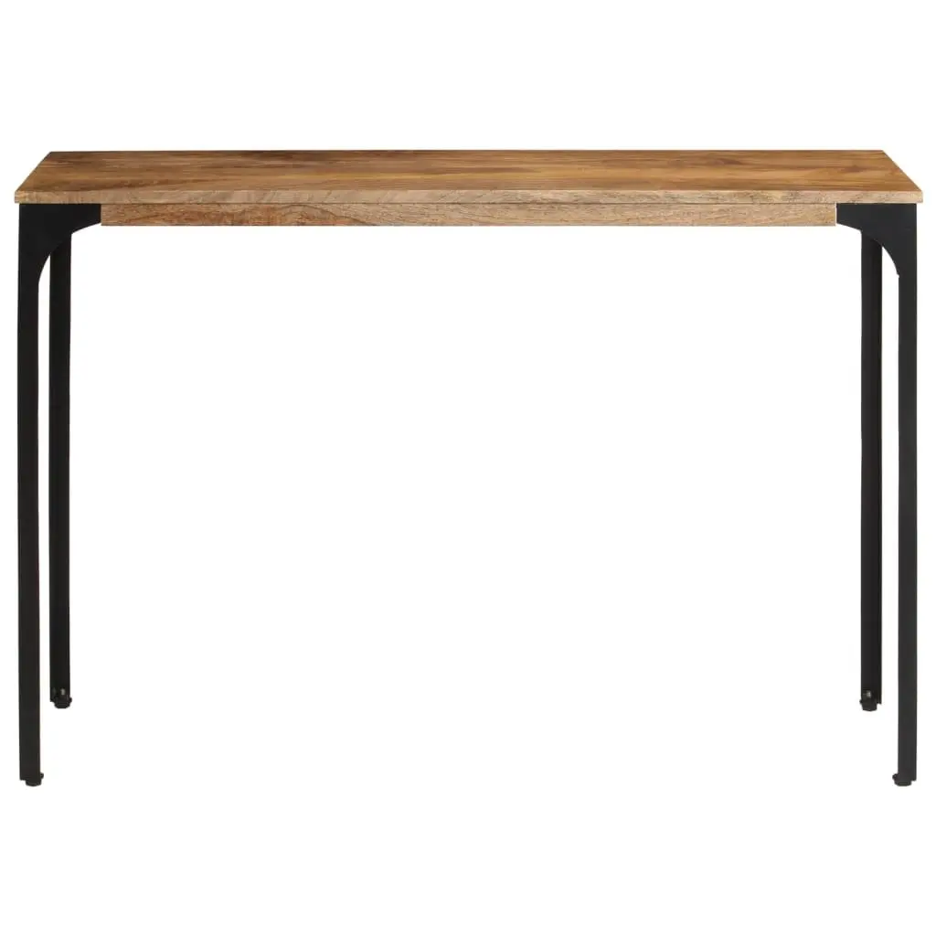 Console Table Brown Solid Wood Mango Iron Feet Hall Entryway Accent Display