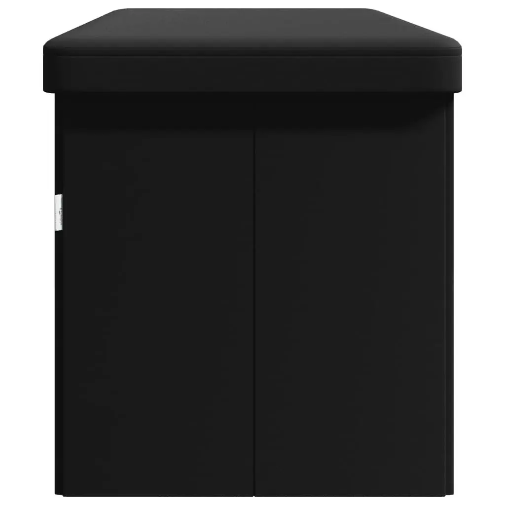 Black PVC Storage Bench