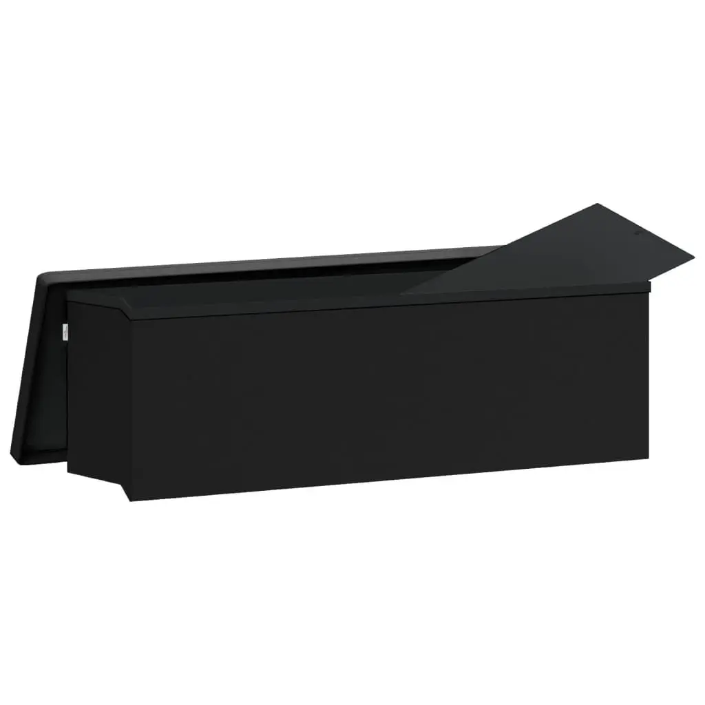 Black PVC Storage Bench