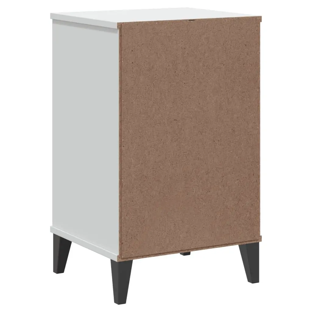 White Bedside Cabinet Nightstand Storage Table Bedroom Furniture with Handles