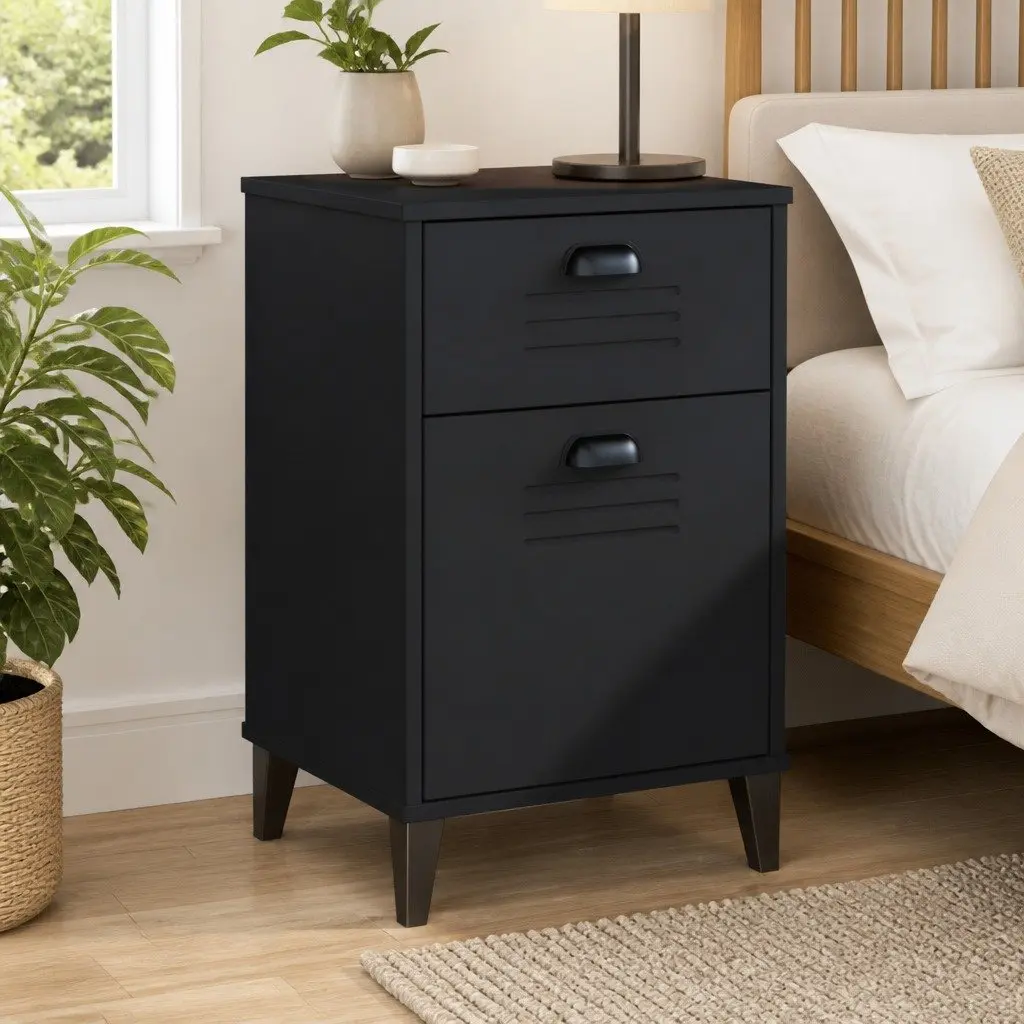 Black Bedside Cabinet for Convenience