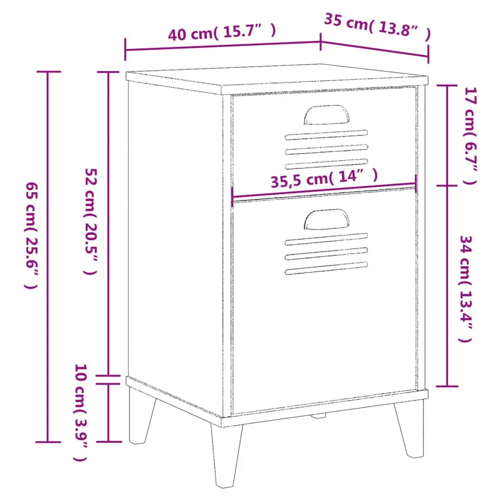 Black Bedside Cabinet for Convenience