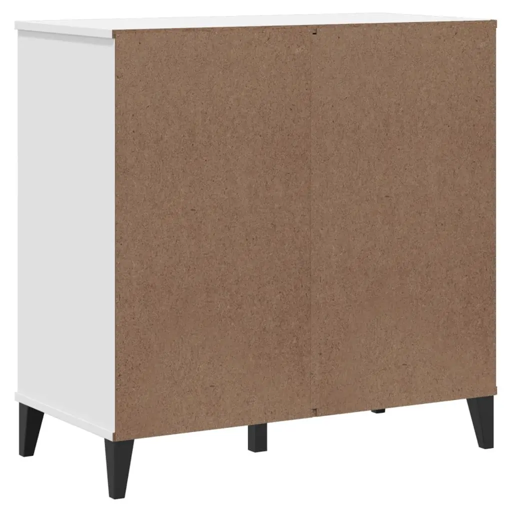 Sideboard White Industrial Design Storage Cabinet 80x40x80 cm Engineered Wood