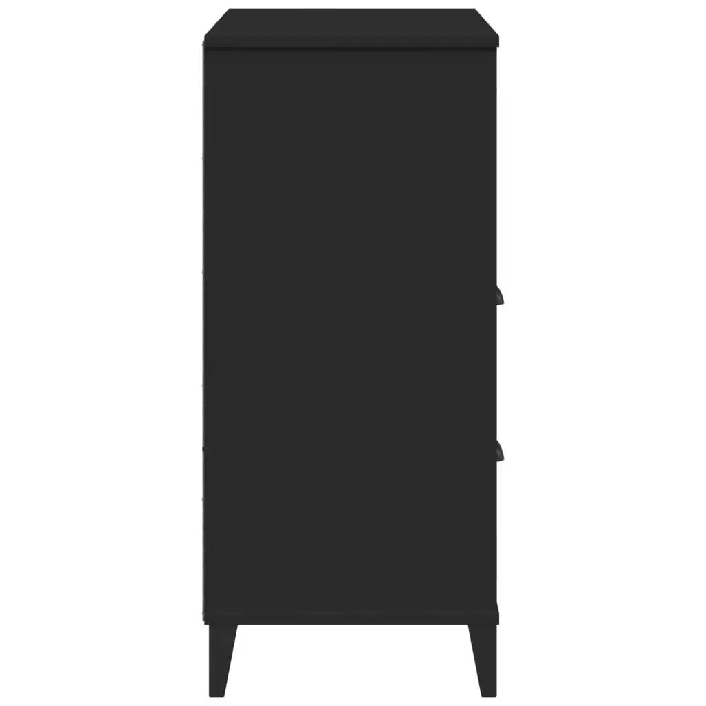 Industrial Bookcase with Storage Cabinet Black 80x40x90cm