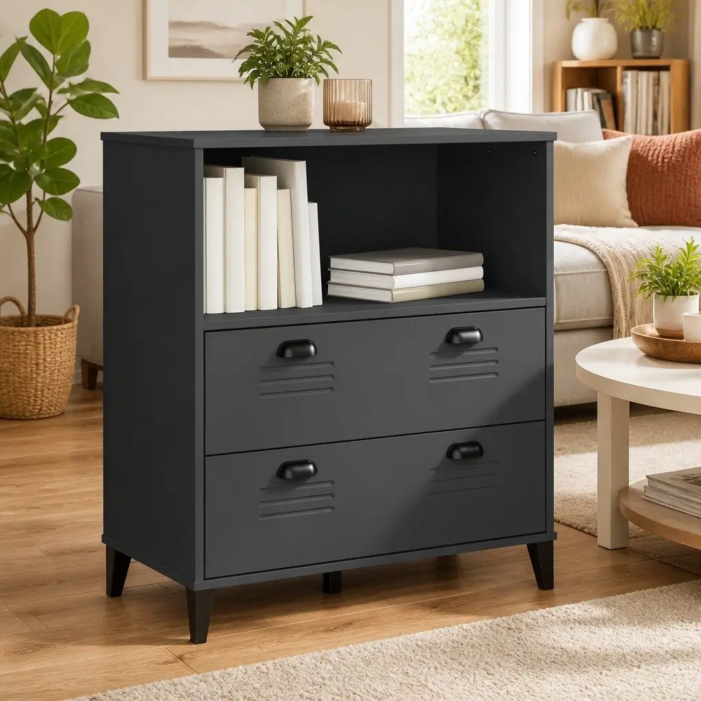 Anthracite Grey Bookcase