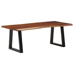 Your Perfect Acacia Coffee Table with Live Edge 110x55x40 cm