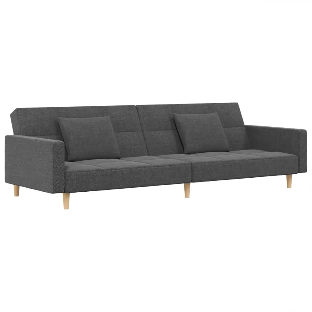 Light Grey 2-Seater Sofa Bed