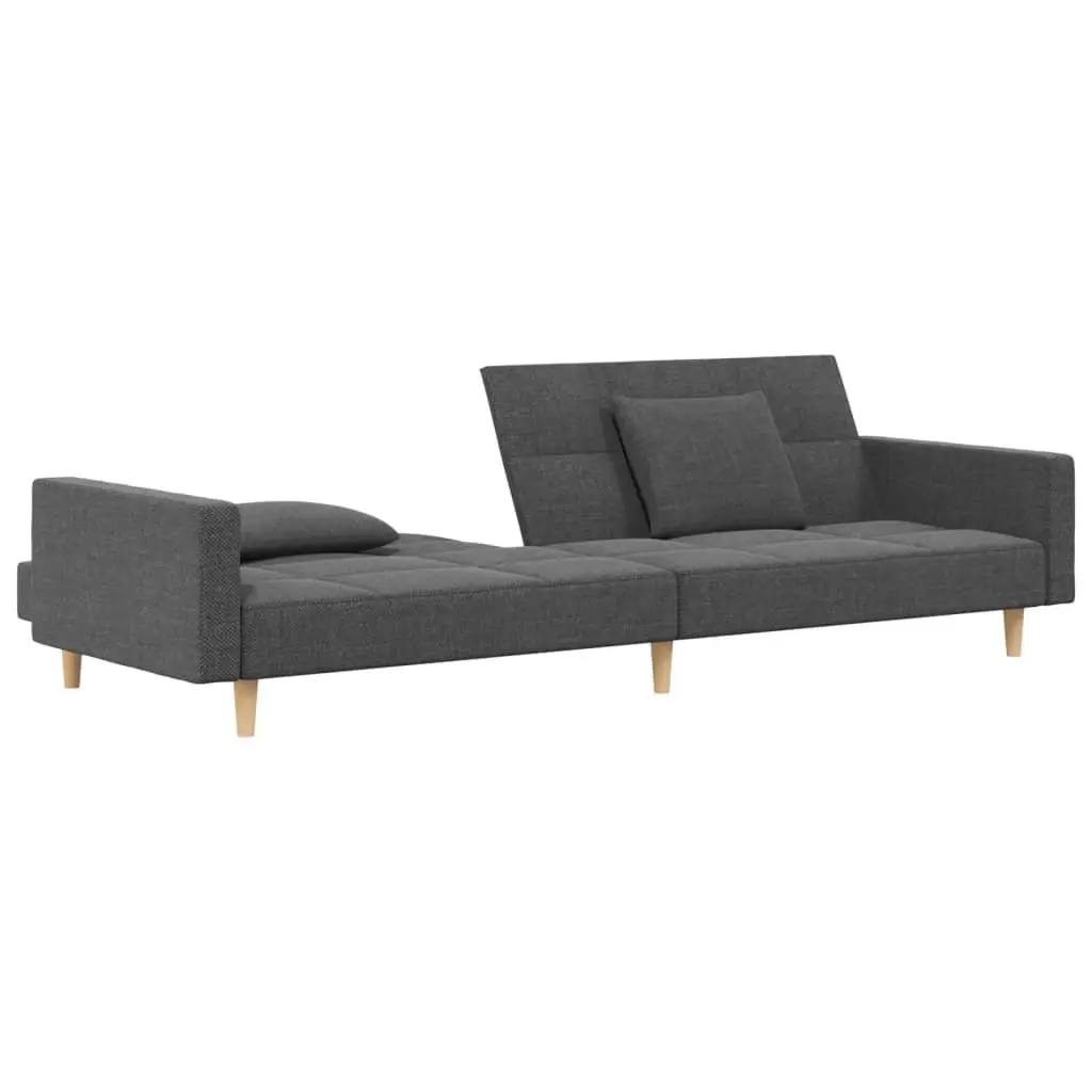 Light Grey 2-Seater Sofa Bed